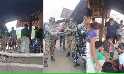 जवानों ने बढ़ाया मानवता का मान: बीमार ग्रामीण को कैंप लाकर बचाई जान