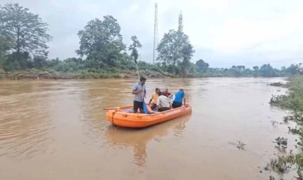 नहाने गया युवक बाढ़ में बहा, रेस्क्यू टीम कर रही तलाश
