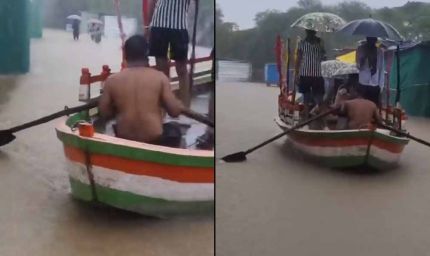 तिलस्वा में जलप्रलय: रातभर चला रेस्क्यू ऑपरेशन, बाढ़ जैसे हालात से दहशत