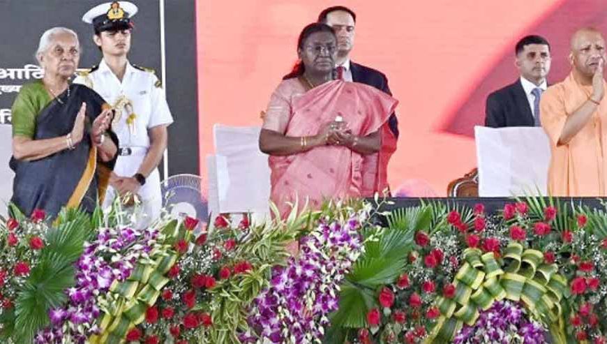 राष्ट्रपति ने किया आयुष विश्वविद्यालय का उद्घाटन, CM योगी बोले– बनेगा व्यक्तित्व निर्माण का केंद्र