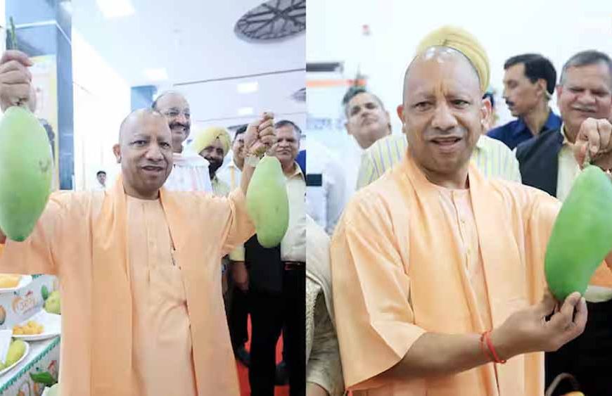 लखनऊ में आम महोत्सव में शामिल हुए मुख्यमंत्री योगी आदित्यनाथ
