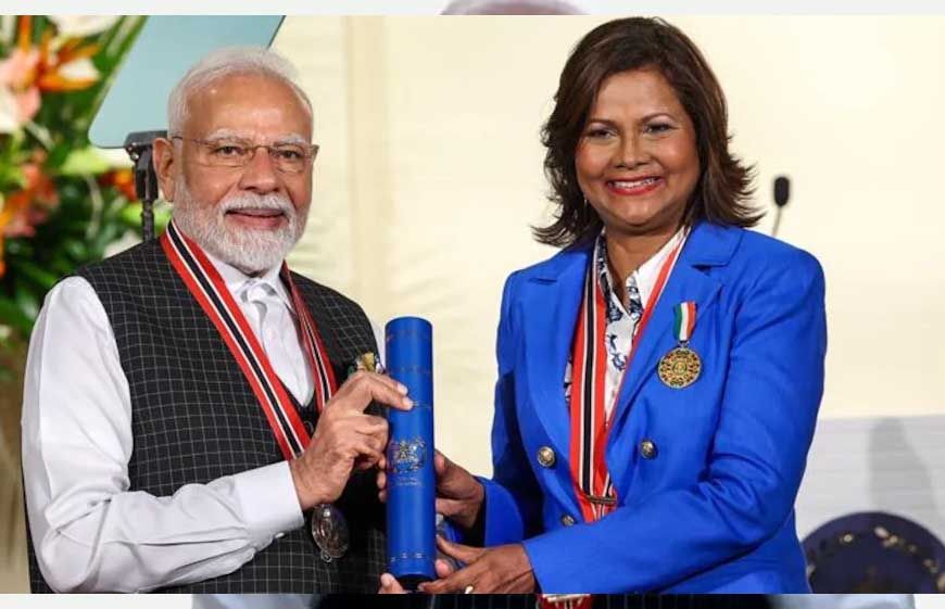 PM मोदी त्रिनिदाद एंड टोबैगो का सर्वोच्च सम्मान पाने वाले पहले विदेशी नेता बने  , जानिए अब तक मिले कितने अवॉर्ड