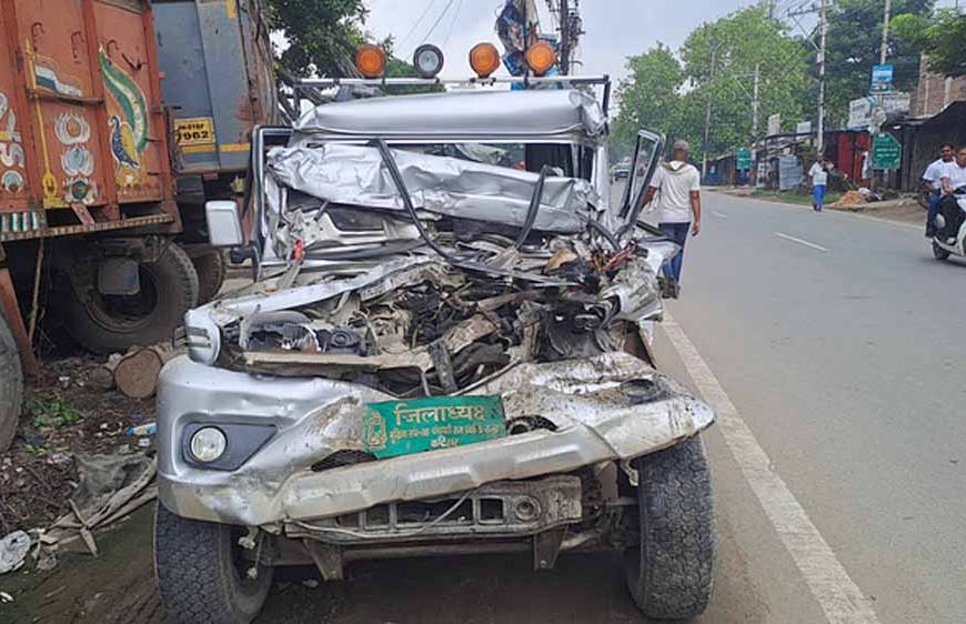 पटना-बख्तियारपुर फोरलेन पर हुए सड़क हादसा, कटिहार के राजद नेता की मौत, चार गंभीर