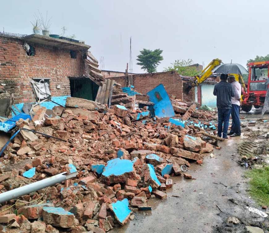 शहडोल में भारी बारिश का कहर, दीवार गिरने से दो लोगों की मौत