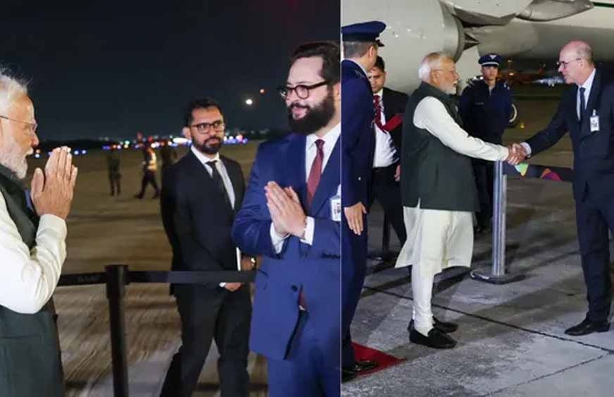 ब्रिक्स शिखर सम्मेलन के लिए ब्राजील पहुंच पीएम मोदी