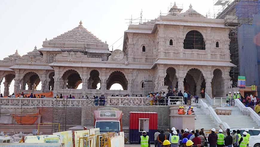 राम मंदिर में भव्य ध्वजारोहण समारोह की तैयारी, पीएम मोदी समेत हजारों मेहमान होंगे शामिल