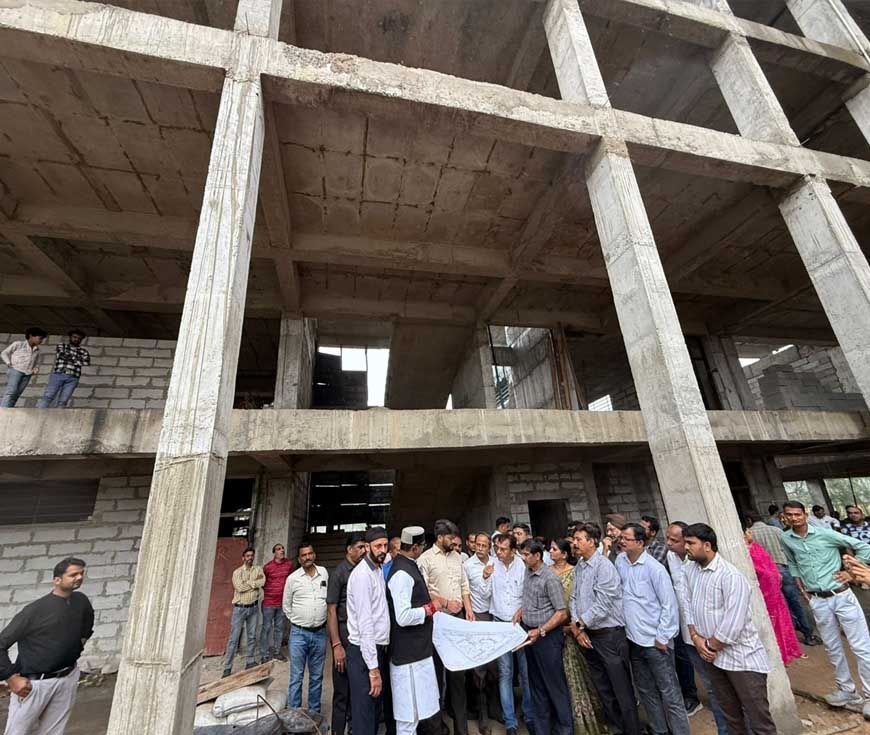 मंत्री सारंग ने किया निर्माणाधीन गोविंदपुरा शासकीय सांदीपनि विद्यालय का निरीक्षण