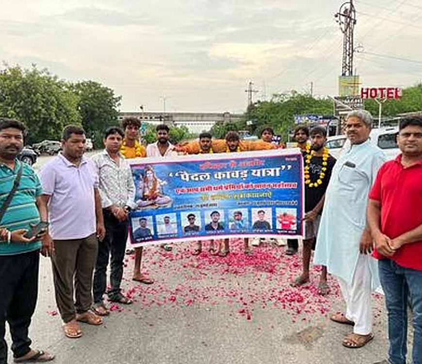 हरिद्वार से अजमेर तक: गंगाजल लेकर पहुंचे कांवड़िये, घूघरा में हुआ भव्य स्वागत