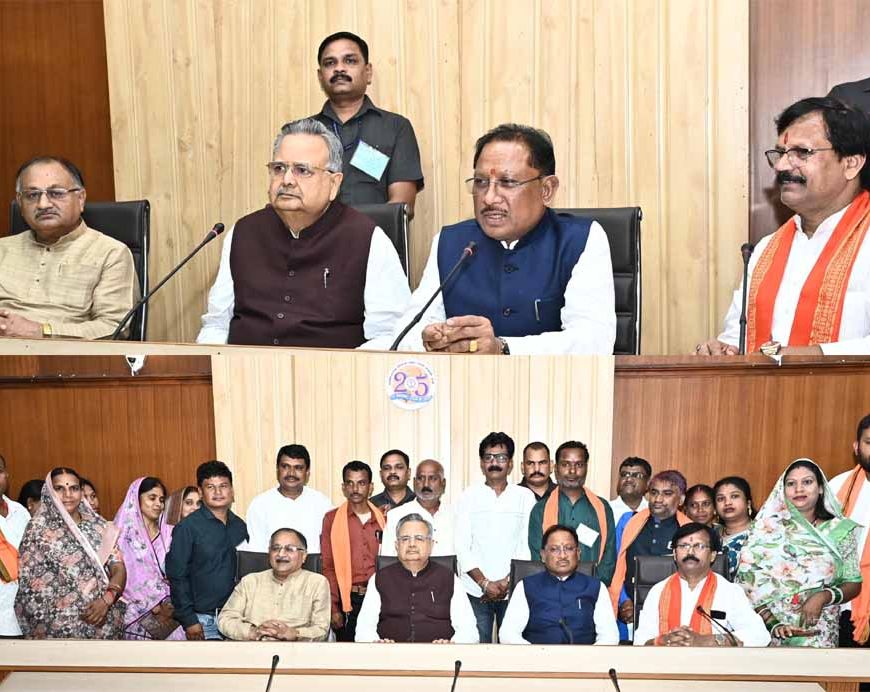 राजनांदगांव के नागरिक प्रतिनिधिमंडल ने की मुख्यमंत्री से सौजन्य भेंट