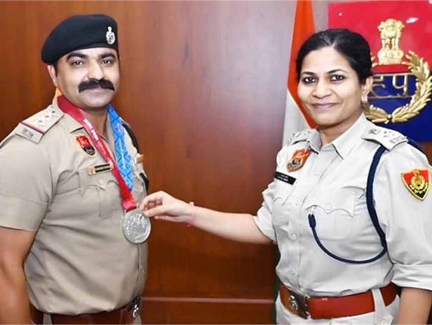 वर्ल्ड पुलिस गेम्स में कैथल के इंस्पेक्टर ने हासिल किया रजत पदक, SP ने दी बधाई