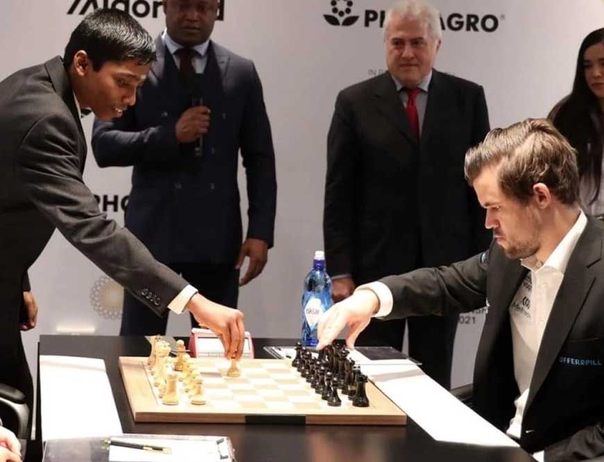 शतरंज में प्रज्ञानंद का धमाका, वर्ल्ड चैंपियन कार्लसन को दी मात