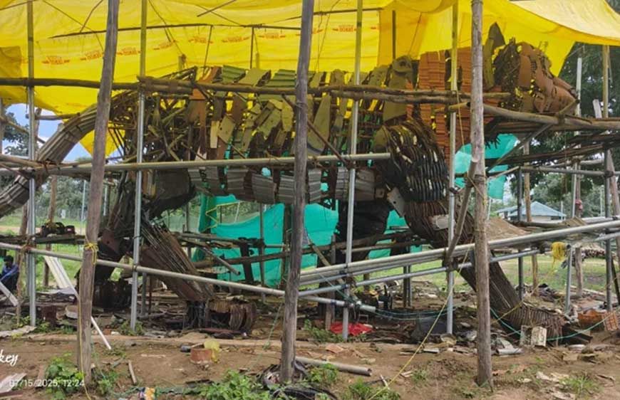 कबाड़ से कमाल: पेंच टाइगर रिजर्व में बन रही विश्व की सबसे विशाल टाइगर मूर्ति
