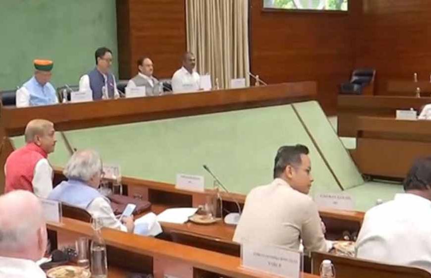 मानसून सत्र पर मंथन: सर्वदलीय बैठक शुरू, अध्यक्षता कर रहे जेपी नड्डा