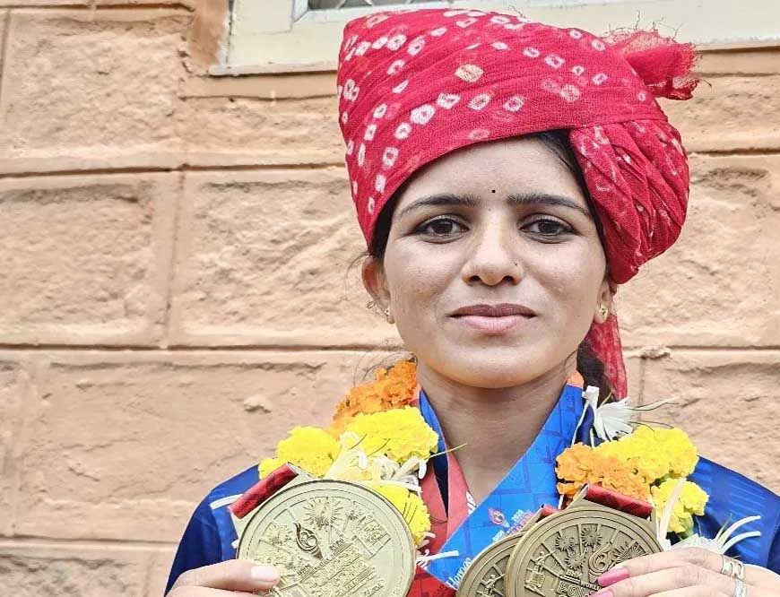 राजस्थान की चतरू चौधरी ने अमेरिका में वर्ल्ड पुलिस एंड फायर गेम्स 2025 में गोल्ड मेडल जीतकर इतिहास रचा