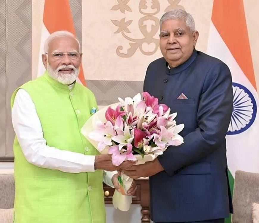 जगदीप धनखड़ के इस्तीफे पर पीएम मोदी की प्रतिक्रिया: उत्तम स्वास्थ्य की कामना