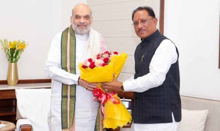 केंद्रीय गृह मंत्री अमित शाह से मिले मुख्यमंत्री विष्णुदेव साय
