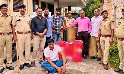 गुजरात ले जाई जा रही अंग्रेजी शराब की 49 पेटियां जब्त, हरियाणा का तस्कर गिरफ्तार