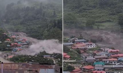 उत्तरकाशी के धराली गांव में बादल फटने से तबाही, मलबे में बह गए कई घर