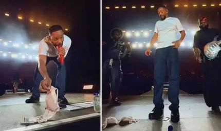 विल स्मिथ की परफॉर्मेंस में हुआ 'हवा-हवाई' सीन, मंच पर आ गिरा महिला का अंडरगारमेंट