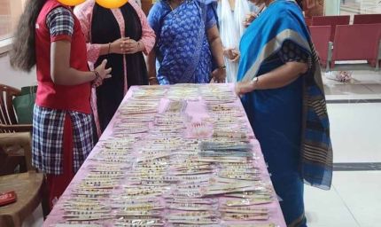 रक्षाबंधन पर बालिकाओं ने दिखाई आत्मनिर्भरता की मिसाल