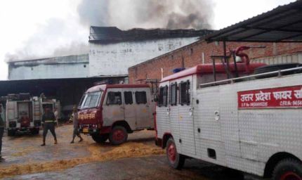 शॉर्ट सर्किट से मशरूम प्लांट में भयंकर आग, अफरातफरी मची; करोड़ों का सामान खाक