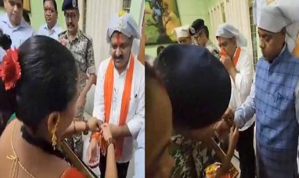 डिप्टी सीएम विजय और मंत्री केदार ने नक्सली महिलाओं से बंधवाई राखी, दिया भरोसा सुरक्षा का