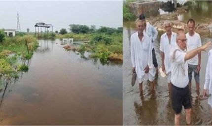 हरियाणा में डूबा 2500 एकड़ खेत, ड्रेन टूटी तो बर्बाद हुई फसल