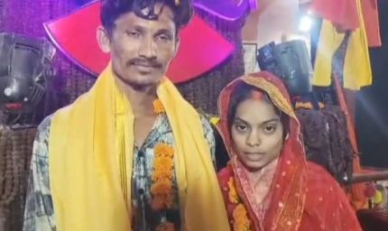 खंडवा में अनोखी शादी: शाजिया बनी शारदा, मंदिर में मयूर के साथ लिए सात फेरे