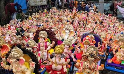 इंदौर में पीओपी मूर्तियों पर बैन, प्रशासन ने जब्त की 1,500 से अधिक गणेश प्रतिमाएं