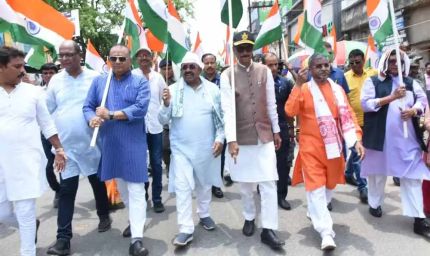 रांची में भाजपा की ‘तिरंगा यात्रा’, बाबूलाल मरांडी का राहुल गांधी पर तीखा हमला