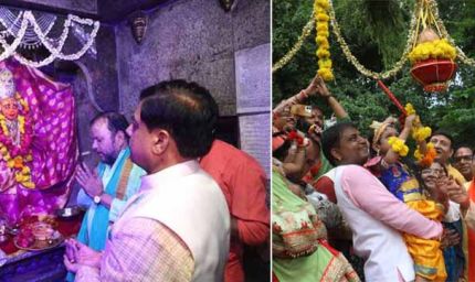 मुख्यमंत्री डॉ. यादव ने अमझेरा के अमका-झमका मंदिर में की पूजा-अर्चना
