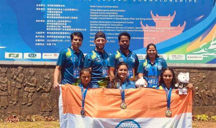 2025 एशियन केनो स्लालम चैम्पियनशिप: चीन में मध्यप्रदेश की खिलाड़ियों ने जीता रजत पदक