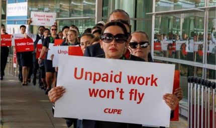 यात्रियों की बढ़ी मुश्किलें, एयर कनाडा की उड़ानें रद्द, फ्लाइट अटेंडेंट्स की हड़ताल जारी
