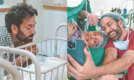 42 की उम्र में दोबारा पिता बने नकुल मेहता, बेटी की पहली झलक दिखाई अस्पताल से