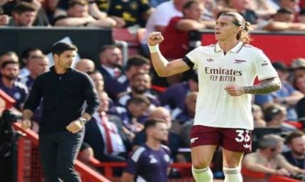 प्रीमियर लीग: आर्सेनल ने मैनचेस्टर यूनाइटेड को हराकर विजयी शुरुआत की, कैलाफियोरी बने हीरो