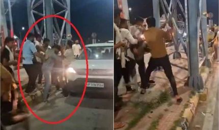 श्रीनगर में दबंग टोल कर्मियों ने सेना के जवान को खंभे से बांधकर पीटा