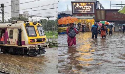 मुंबई में बारिश का कहर: 24 घंटे में 6 की मौत, 15 घंटे ठप रही हार्बर लाइन
