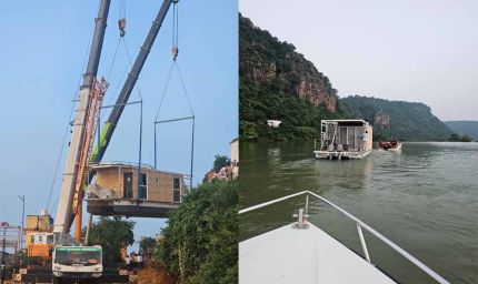 करमचट डैम में पहली बार शुरू हुई ‘हाउसबोट’ सुविधा