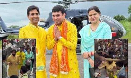 दिल्ली से खाटूश्यामजी अब हेलिकॉप्टर से, पहली उड़ान में सवार हुए कुमार विश्वास