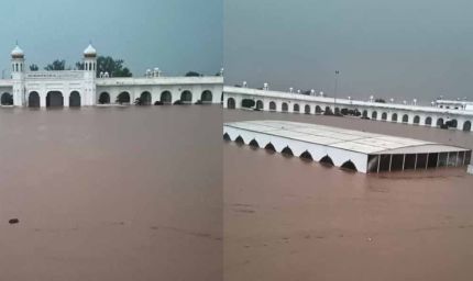 रावी नदी में उफान, बाढ़ के पानी में डूबा करतारपुर साहिब, सैलाब 7 फीट तक