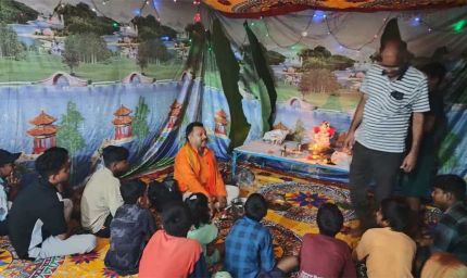 एकलव्य छात्रावास में गणेश उत्सव का भव्य आयोजन