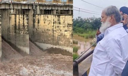 हरियाणा में बाढ़ का अलर्ट: अंबाला में मंत्री विज पहुंचे, यमुना के 18 गेट खोले गए