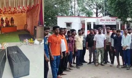 गणेश पंडाल में असमाजिक तत्वों का हंगामा, पूजा सामग्री फेंकी, दी जान से मारने की धमकी