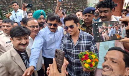 क्रिकेटर सचिन तेंदुलकर एमपी घूमने आए, दो दिनों तक रहेंगे