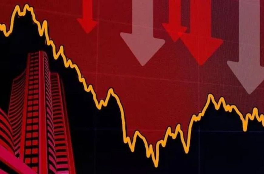 शेयर बाजार में हड़कंप: सेंसेक्स 585 अंक टूटा, निफ्टी में भी भारी गिरावट