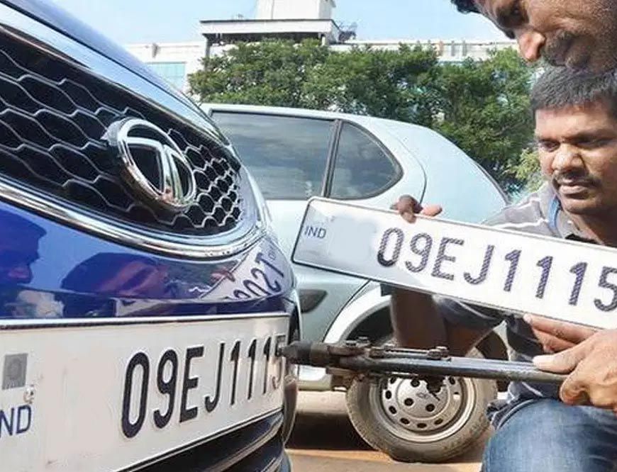 वाहनों में हाई सिक्योरिटी रजिस्ट्रेशन प्लेट लगाने चलेगा अभियान