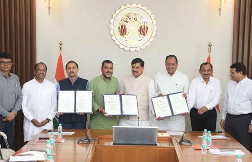 मुख्यमंत्री डॉ. यादव की मौजूदगी में आनंद ग्रामों के विकास और नदी संरक्षण पर हुए दो एमओयू