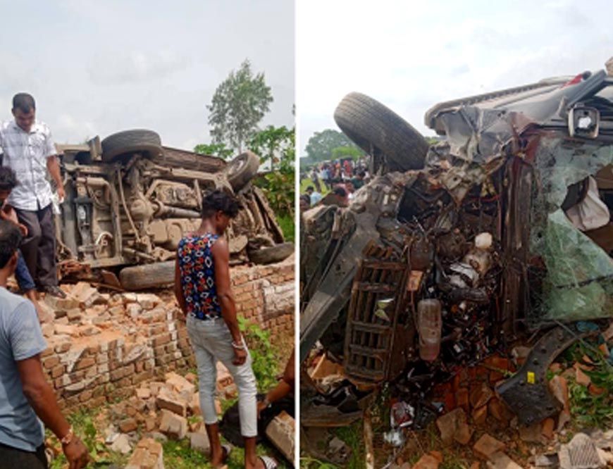 अनूपपुर में दर्दनाक हादसा, स्कॉर्पियो की टक्कर से 5 की मौत, 5 घायल