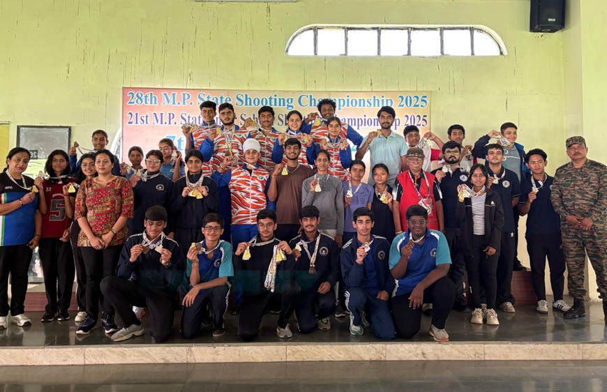 28वीं मध्यप्रदेश स्टेट शूटिंग चैम्पियनशिप : 2025 भोपाल में अकादमी खिलाड़ियों ने जीते 24 पदक