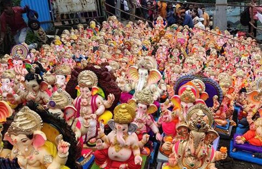 इंदौर में पीओपी मूर्तियों पर बैन, प्रशासन ने जब्त की 1,500 से अधिक गणेश प्रतिमाएं